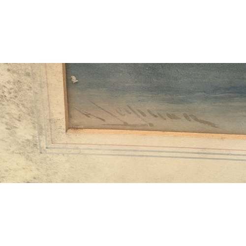 454 - ALFRED LEYMAN (British, 1856 - 1933): A gilt framed and glazed watercolour depicting thatched cottag... 