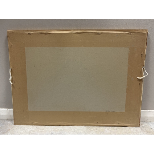 454 - ALFRED LEYMAN (British, 1856 - 1933): A gilt framed and glazed watercolour depicting thatched cottag... 