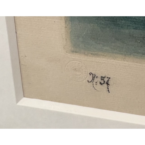 463 - FRITS THAULOW: (Norwegian, 1847 - 1906): A framed and glazed limited edition aquatint print depictin... 