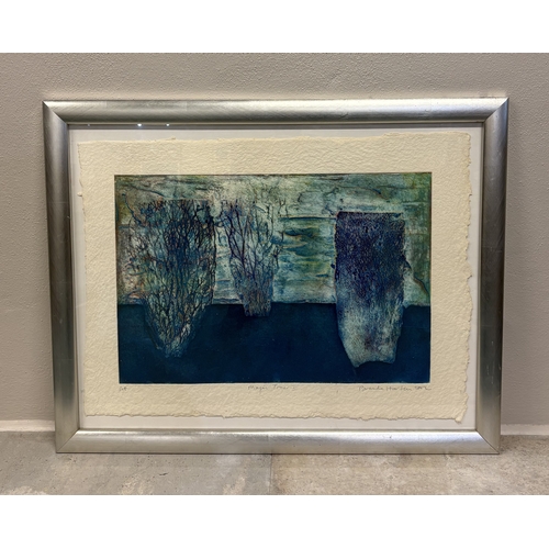 470 - BRENDA HORTON: (British): Two painted silver framed and glazed Artist Proofs entitled 'Magic Trees I... 