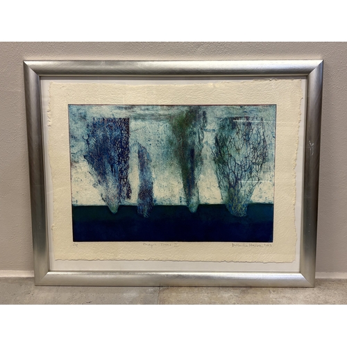 470 - BRENDA HORTON: (British): Two painted silver framed and glazed Artist Proofs entitled 'Magic Trees I... 