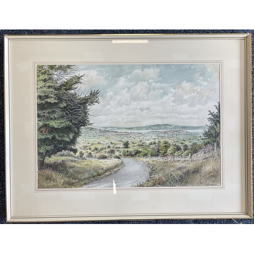 520 - COLIN NEWMAN: (British, b. 1923): Four framed and glazed watercolours depicting scenes to include St... 