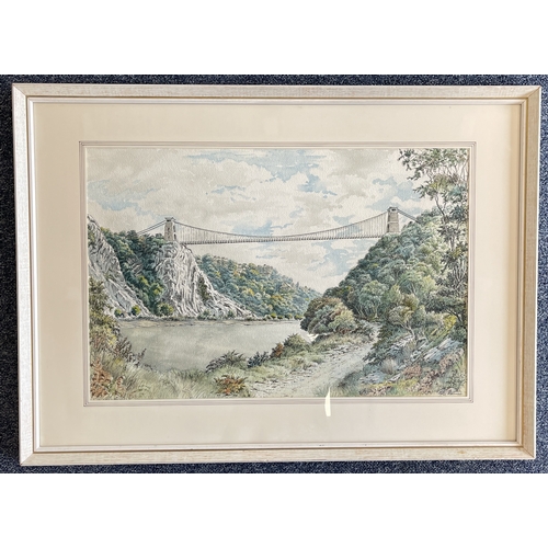 520 - COLIN NEWMAN: (British, b. 1923): Four framed and glazed watercolours depicting scenes to include St... 