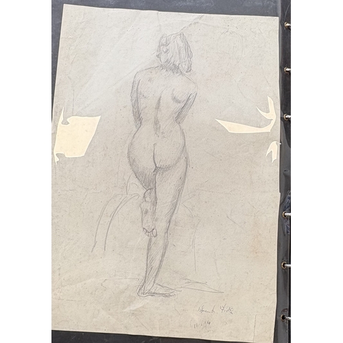 524 - A selection of limited edition prints in leather portfolio folder to include J.H Dowd and Rose Barto... 
