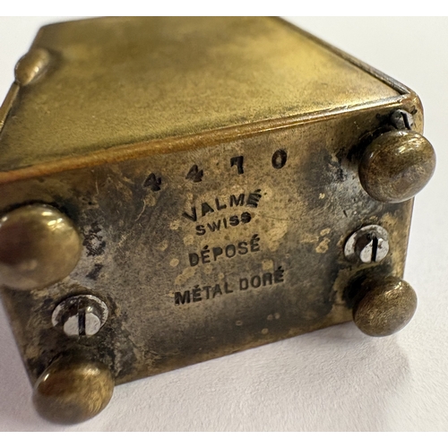 47 - An early 20th Century metal and enamelled clock in case. Est. £500 - £800.