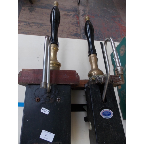 267 - A PAIR OF VINTAGE BEER PUMPS