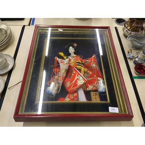 240 - AN ORIENTAL GEISHA GIRL IN FRAME