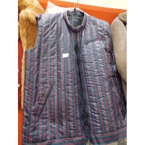 436 - TWO BRITISH RAIL COATS - BOTH SIZE XL AND A BRITISH RAIL BODY WARMER - SIZE XXL