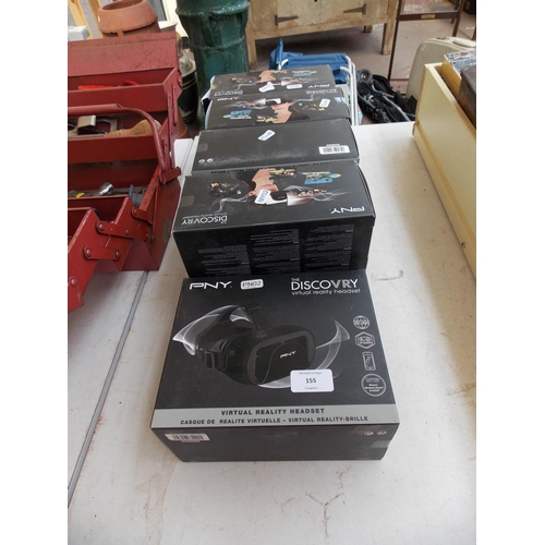 155 - FIVE BOXED PNY VIRTUAL REALITY HEADSETS