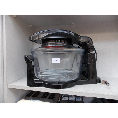 171 - A BLACK KITCHEN M8 HALOGEN COOKER IN W/O