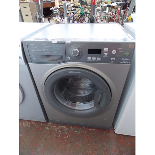 199 - A GREY HOTPOINT EXPERIENCE MODEL WMEF742 7 KILO WASHING MACHINE IN W.O