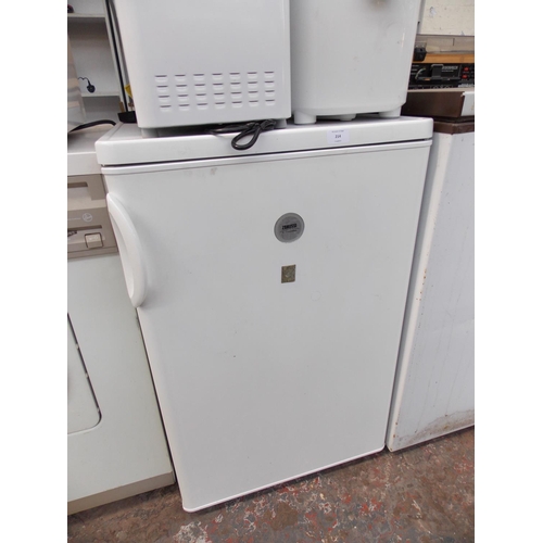 214 - A ZANUSSI ELECTROLUX UNDER COUNTER FRIDGE IN W/O