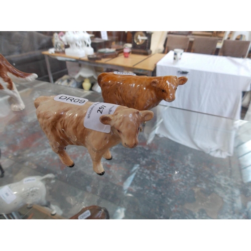 297 - TWO BESWICK CATTLE FIGURES