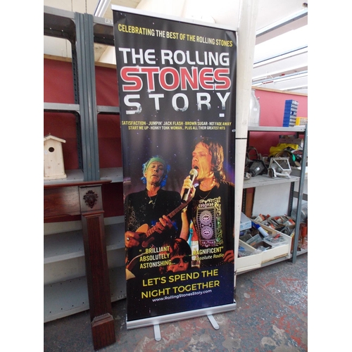 74 - THE ROLLING STONES STORY TRIBUTE ADVERTISING SIGN