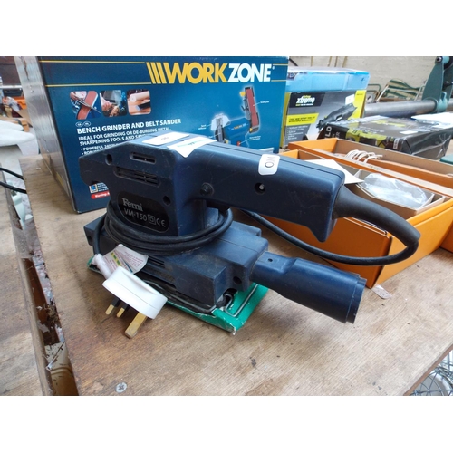 96 - A FERM MODEL VM 150 ELECTRIC FLAT BED SANDER IN W/O