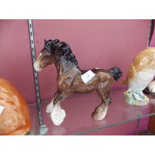 437 - A BESWICK SHIRE HORSE