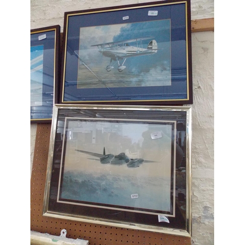 512 - FIVE AVIATION PRINTS