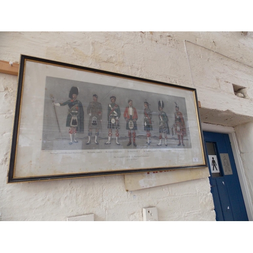 520 - A 51ST HIGHLAND VOLUNTEERS THROUGHOUT THE AGES PICTURE ENGRAVED BY LAURENCE JOSSET AND PAINTED BY CA... 