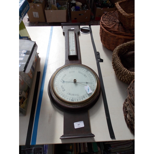 307 - A VINTAGE BAROMETER