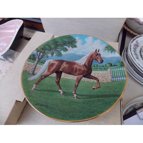 363 - A COLLECTION OF DAVENPORT HORSE SCENE COLLECTORS PLATES