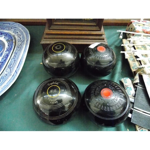 426 - FOUR CROWN GREEN BOWLS