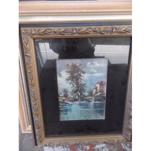 505 - A LARGE QUANTITY OF FRAMED PICTURES AND PRINTS