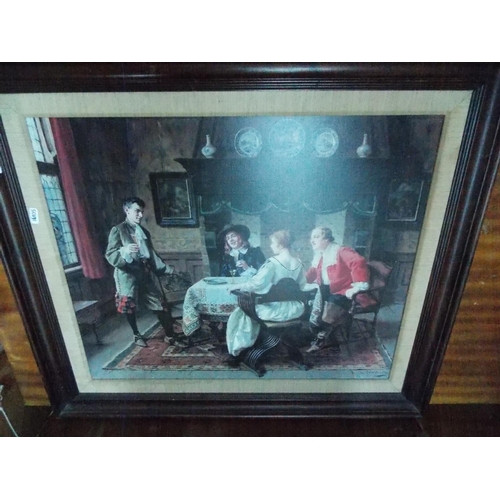 529 - A PRINT OF A LIVING ROOM SCENE