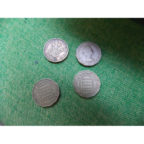 253 - A COLLECTION OF THREEPENNY BITS RANGING FROM 1937-1967