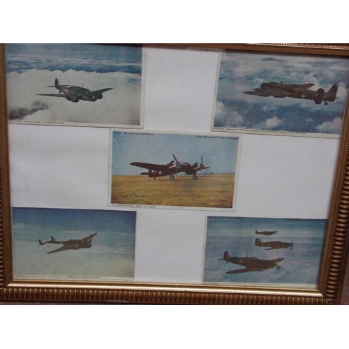 281 - TWO PRINTS AND A FRAMED PHOTOGRAPH OF PLANES