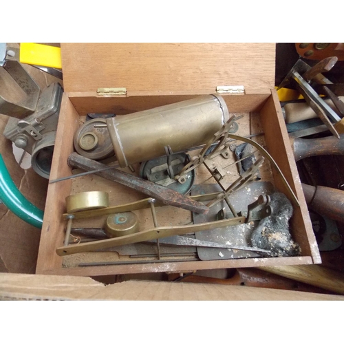 86 - THREE MIXED BOXES OF GOOD QUALITY VINTAGE AND MODERN TOOLS TO INCLUDE MARPLES, JENNINGS AND GRIFFIN ... 