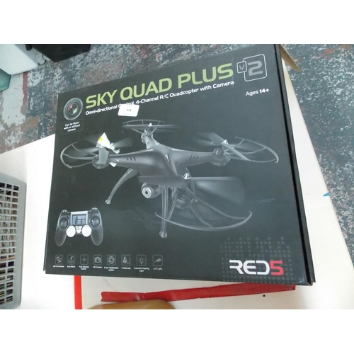 319 - A BOXED SKY QUAD PLUS QUADCOPTER WITH CAMERA (W/O)