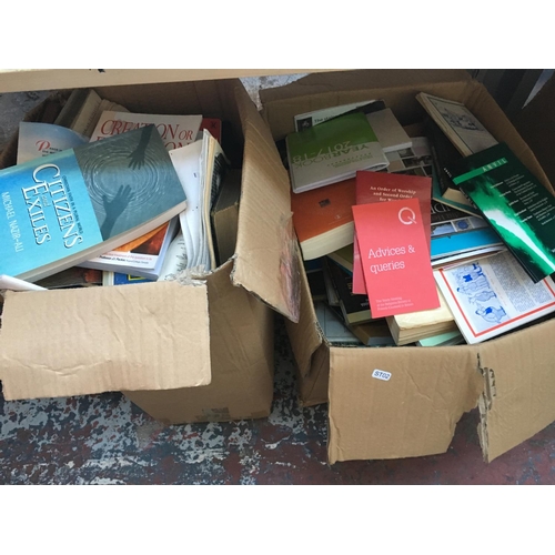 265 - FIVE BOXES CONTAINING VARIOUS BOOKS AND MAPS