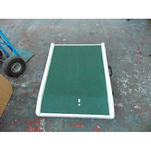 31 - A FIBREGLASS DISABLED ACCESS RAMP (WIDTH APPROX 28 INCHES)