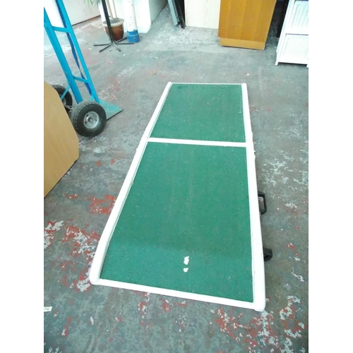 31 - A FIBREGLASS DISABLED ACCESS RAMP (WIDTH APPROX 28 INCHES)