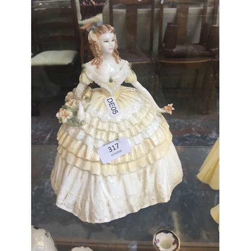 317 - A COALPORT 'LILLY' FIGURE