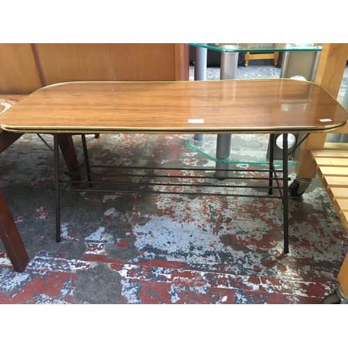 586 - TWO RETRO 1970'S COFFEE TABLES