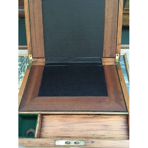 443 - A VICTORIAN MAHOGANY WRITING SLOPE