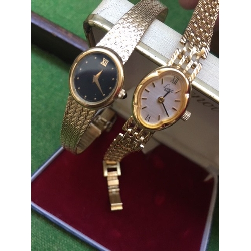 468 - THREE ITEMS TO INCLUDE A LADIES LIMIT WATCH, LADIES SEIKO WATCH AND A SILVER COLOURED NECKLACE