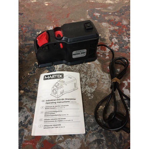 58 - A BOXED MARTEK INDUSTRIAL DRILL BIT SHARPENER (W/O)