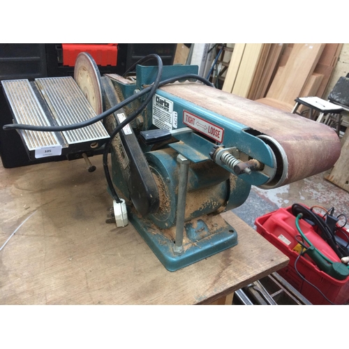 105 - A BLUE CLARKE (Model CS46B) ELECTRIC BELT/DISC SANDER