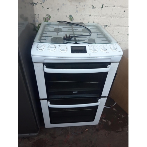 173 - A WHITE ZANUSSI 55cm GAS COOKER (W/O)