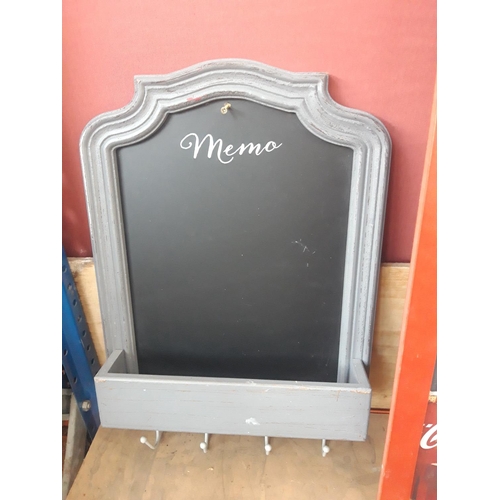 58 - TWO VARIOUS BLACKBOARDS TO INCLUDE COCO-COLA AND A MEMO BOARD