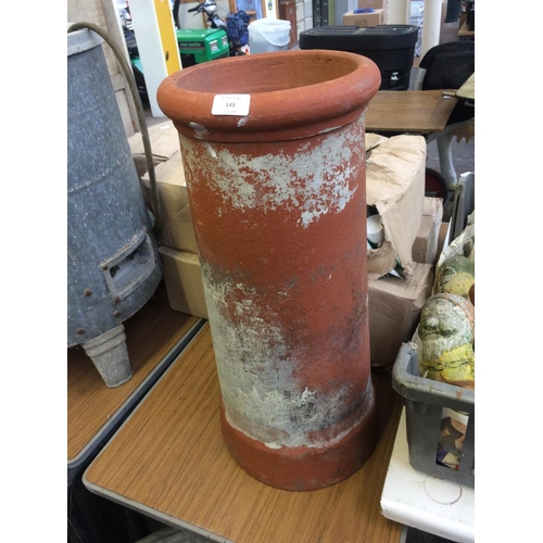 143 - A TERRACOTTA CHIMNEY POT