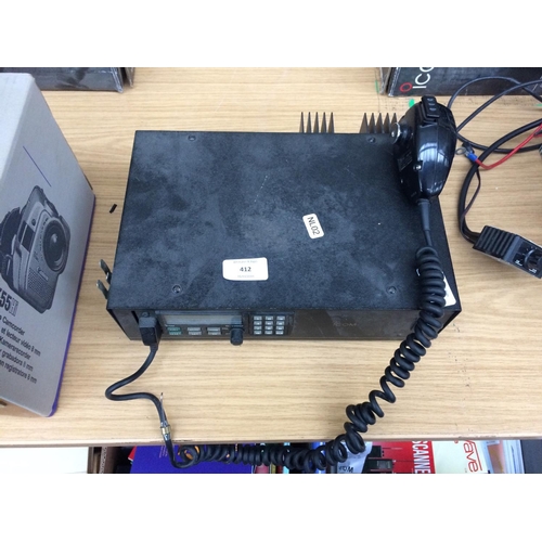 412 - AN ICOM BASE STATION (MODEL IC-V200T)