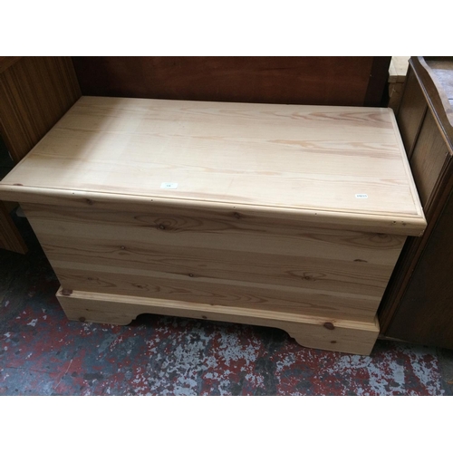 578 - A PINE BLANKET CHEST