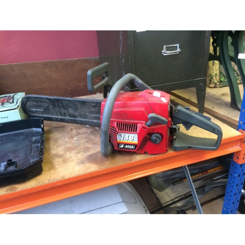 60 - A RED EFCO PETROL CHAINSAW WITH 15