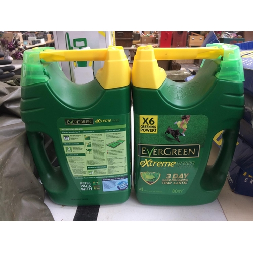 135 - TWO NEW 2.8 LITRE BOTTLES OF EVERGREEN LAWN FEED