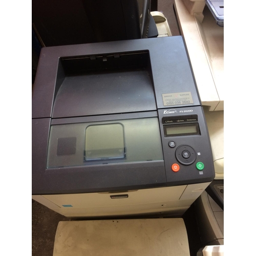 48 - THIRTEEN GOOD QUALITY INDUSTRIAL OFFICE PRINTER AND ACCESSORIES TO INCLUDE TOSHIBA 1550, ECOSYS MODE... 