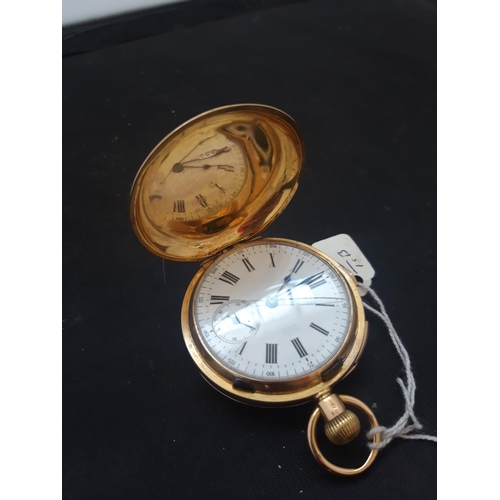 1103 - AN 18ct GOLD SWISS REPEATING POCKET WATCH