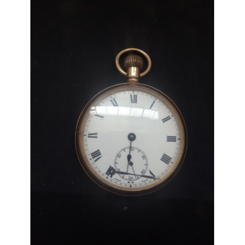 1105A - A 9CT GOLD GENTS POCKET WATCH (A/F)